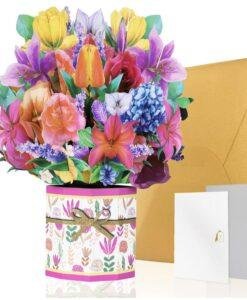 Pop Up 3D Card Mixed Floral Bouquet