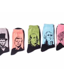 Oil Painting Historical Icons Socks - 5 Pair Gift Set