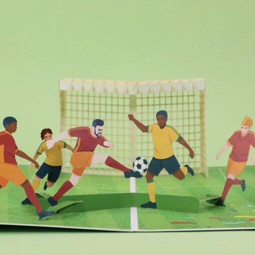 Pop Up 3D Football Greeting Card