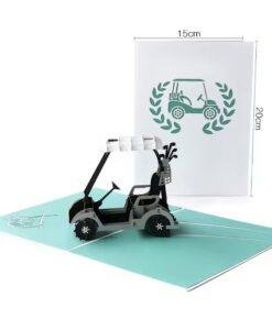 Pop Up 3D Golf Greeting Card