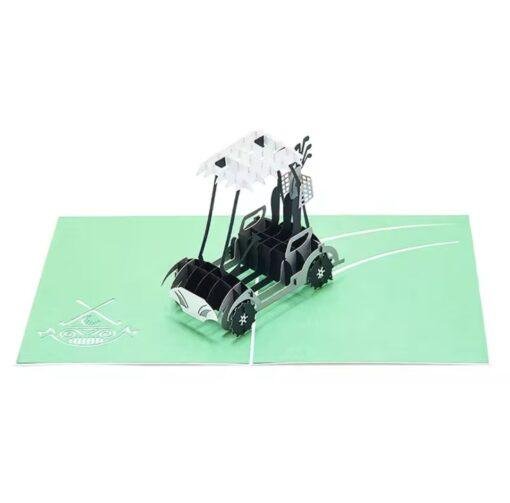 Pop Up 3D Golf Greeting Card