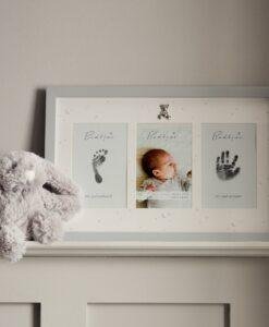 Baby Hand and Foot Print Photo Frame With Ink Pad
