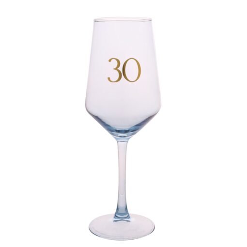30th Birthday Keepsake Wine Glass – Stylish Gift for Milestone Celebration