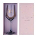 30th Birthday Keepsake Wine Glass – Stylish Gift for Milestone Celebration