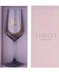 30th Birthday Keepsake Wine Glass – Stylish Gift for Milestone Celebration