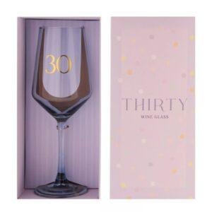 30th Birthday Keepsake Wine Glass – Stylish Gift for Milestone Celebration
