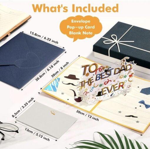 Pop Up 3D Best Dad Ever Card for Father’s Day