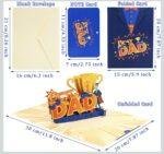 Pop Up 3D Best Dad Card for Father’s Day