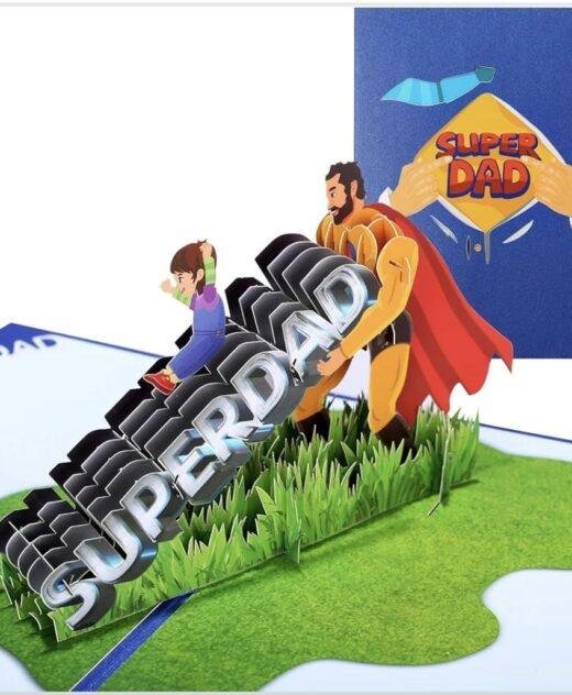 Pop Up 3D SuperDad Father's Day Card