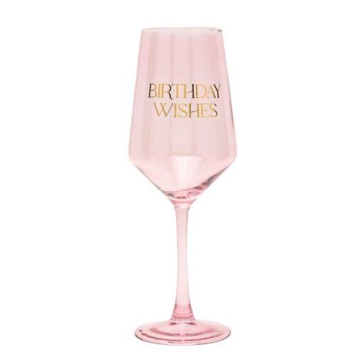 Birthday Wishes Keepsake Wine Glass