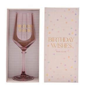 Birthday Wishes Keepsake Wine Glass