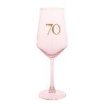 70th Birthday Keepsake Wine Glass