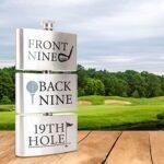 19th Hole Golfers Flask – Triple-Reservoir Hip Flask for Golf Lovers
