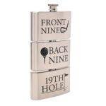 19th Hole Golfers Flask – Triple-Reservoir Hip Flask for Golf Lovers