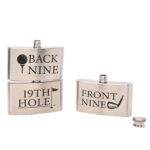 19th Hole Golfers Flask – Triple-Reservoir Hip Flask for Golf Lovers