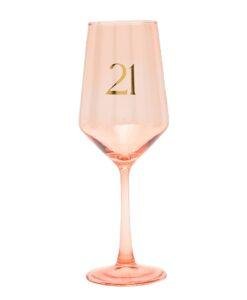 21st Birthday Keepsake Wine Glass – Elegant Keepsake Gift