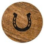 Horseshoe Equestrian Wooden Coasters