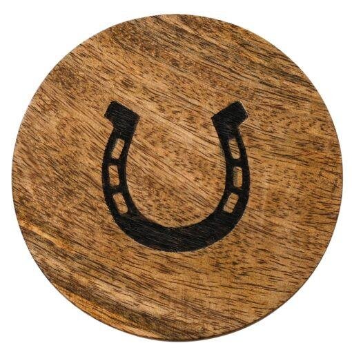 Horseshoe Equestrian Wooden Coasters