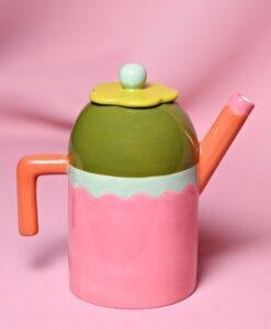 Vintage Style Flower Tea Pot