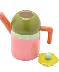 Vintage Style Flower Tea Pot