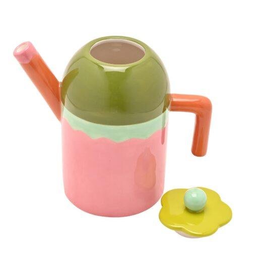 Vintage Style Flower Tea Pot