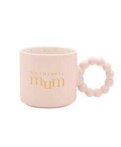 Wonderful Mum Pink Coffee Mug