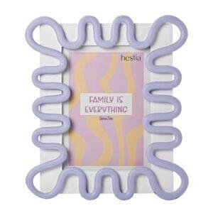 Contemporary White Lilac Photo Frame 5x7"