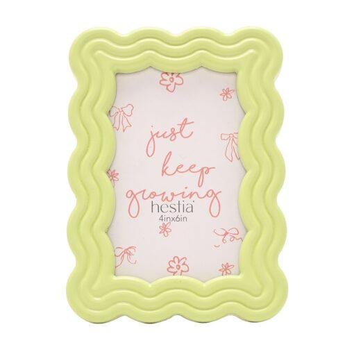 Lime Green Contemporary Photo Frame 6x4"