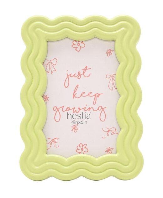 Lime Green Contemporary Photo Frame 6x4"