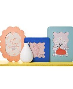 3 Frame Collage with Vase – Brights