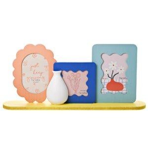 3 Frame Collage with Vase – Brights