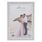 Silver Plated Crystal Border Photo Frame