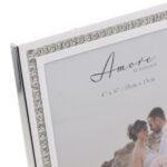 Silver Plated Crystal Border Photo Frame