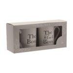 The Boss Mug Gift Set for Couple Friends Ceramic