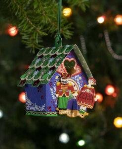 Pop Up 3D Christmas Cuckoo Clock Greeting Card Bauble Decoration