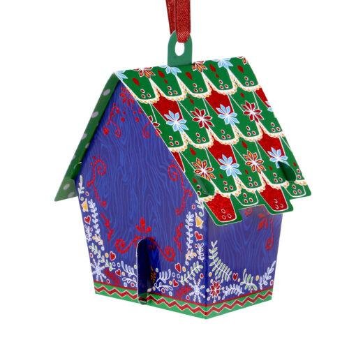 Pop Up 3D Christmas Cuckoo Clock Greeting Card Bauble Decoration