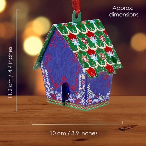 Pop Up 3D Christmas Cuckoo Clock Greeting Card Bauble Decoration