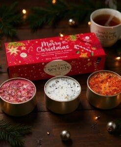 Christmas Scented Candle Trio Gift – Luxury Festive Candle Set