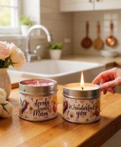 Luxury Scented Candle Gift Set – Lovely Lovely Mum / Wonderful You