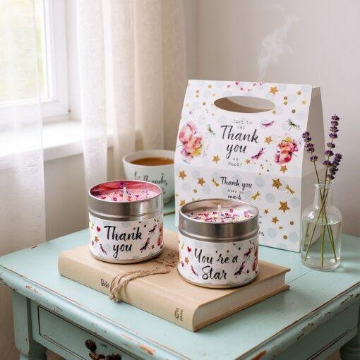 Luxury Scented Candle Gift Set - Thank You