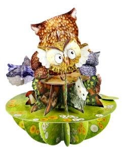 Pop Up 3D Owl Greeting Card