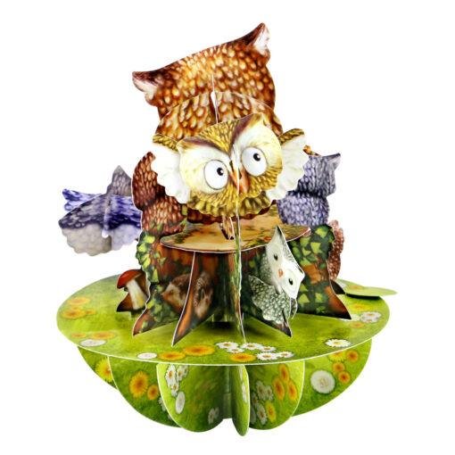 Pop Up 3D Owl Greeting Card