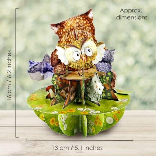 Pop Up 3D Owl Greeting Card