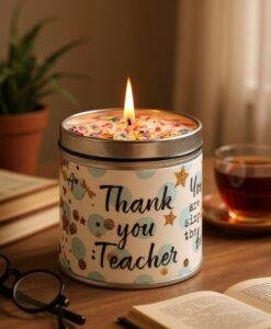 Thank You Teacher Scented Candle Gift 2