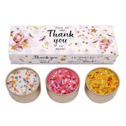 Thank You Scented Candle Trio Gift Set
