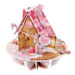 Pop Up 3D Christmas Gingerbread House Greeting Card