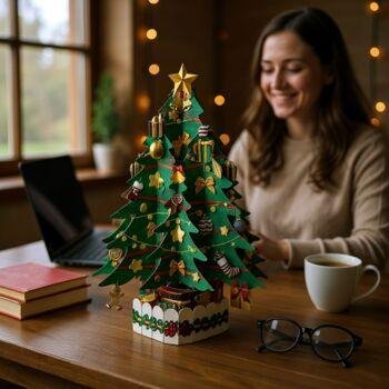 Pop Up 3d Christmas Tree Card