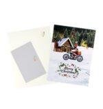 Pop Up 3D Santa Motorbike Delivery Card