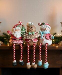 Christmas Shelf Sitter Decoration For Mantel or Windowsill