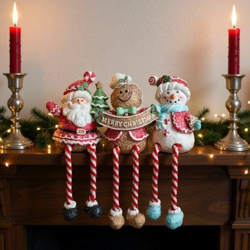 Christmas Shelf Sitter Decoration For Mantel or Windowsill